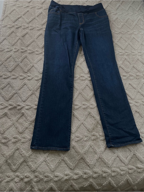 Liz Lange for Target Denim - Liz Lange for Target Dark Blue Flare Maternity Jeans Sz 8 Casual